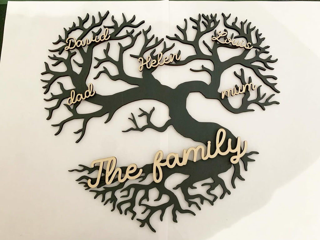 Arbre de vie de famille cœur