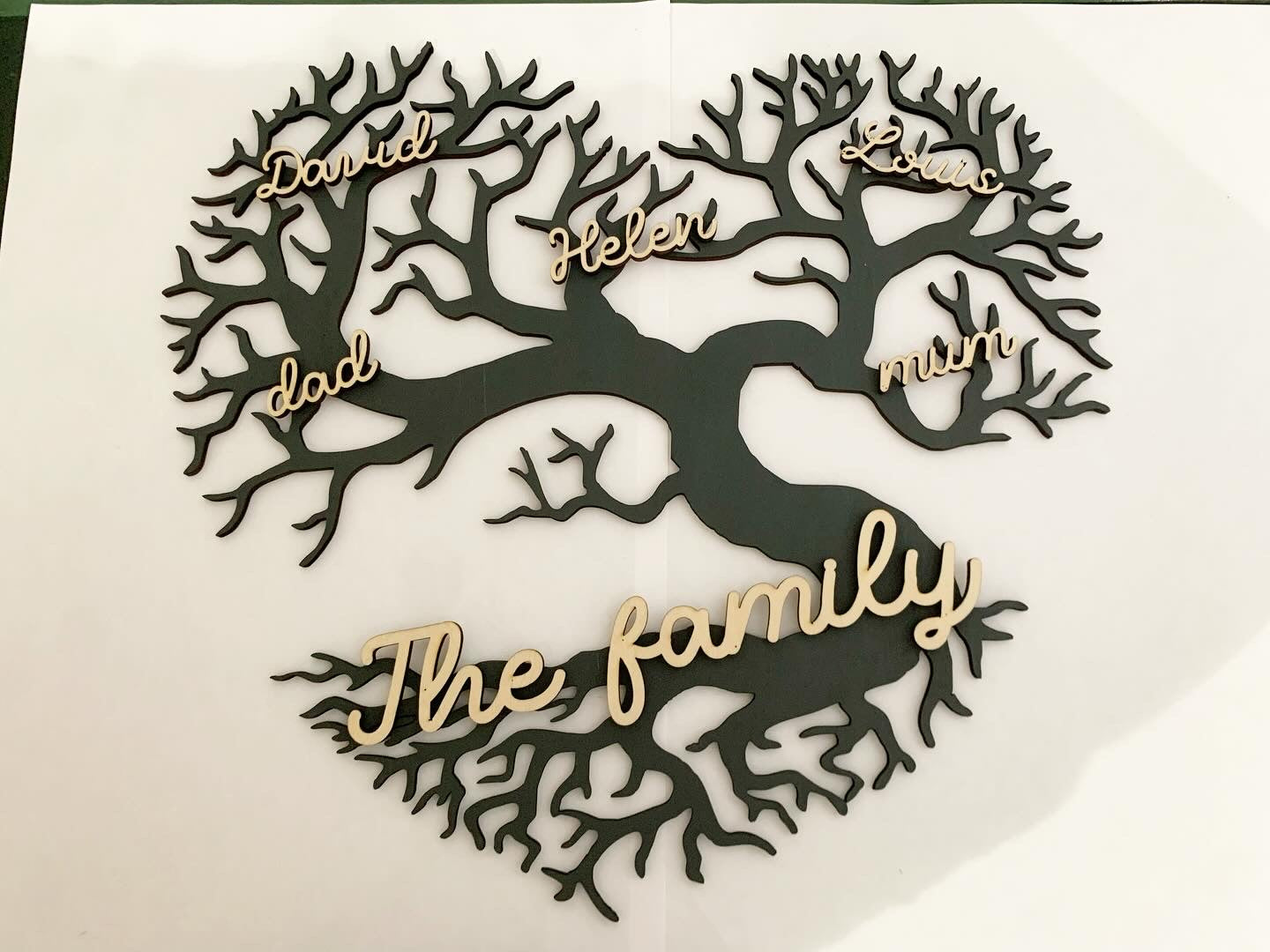Arbre de vie de famille cœur