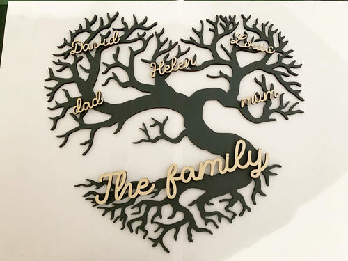 Arbre de vie de famille cœur