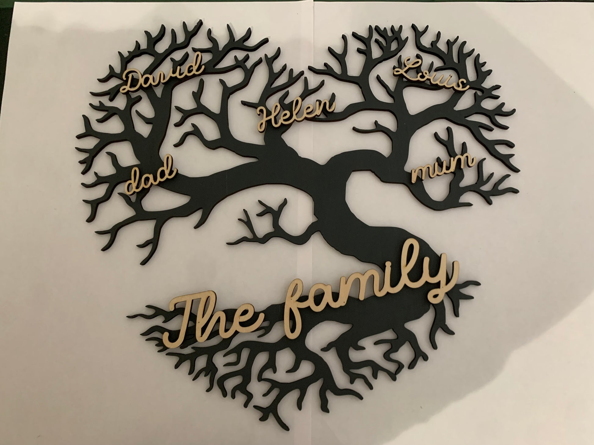 Arbre de vie de famille cœur