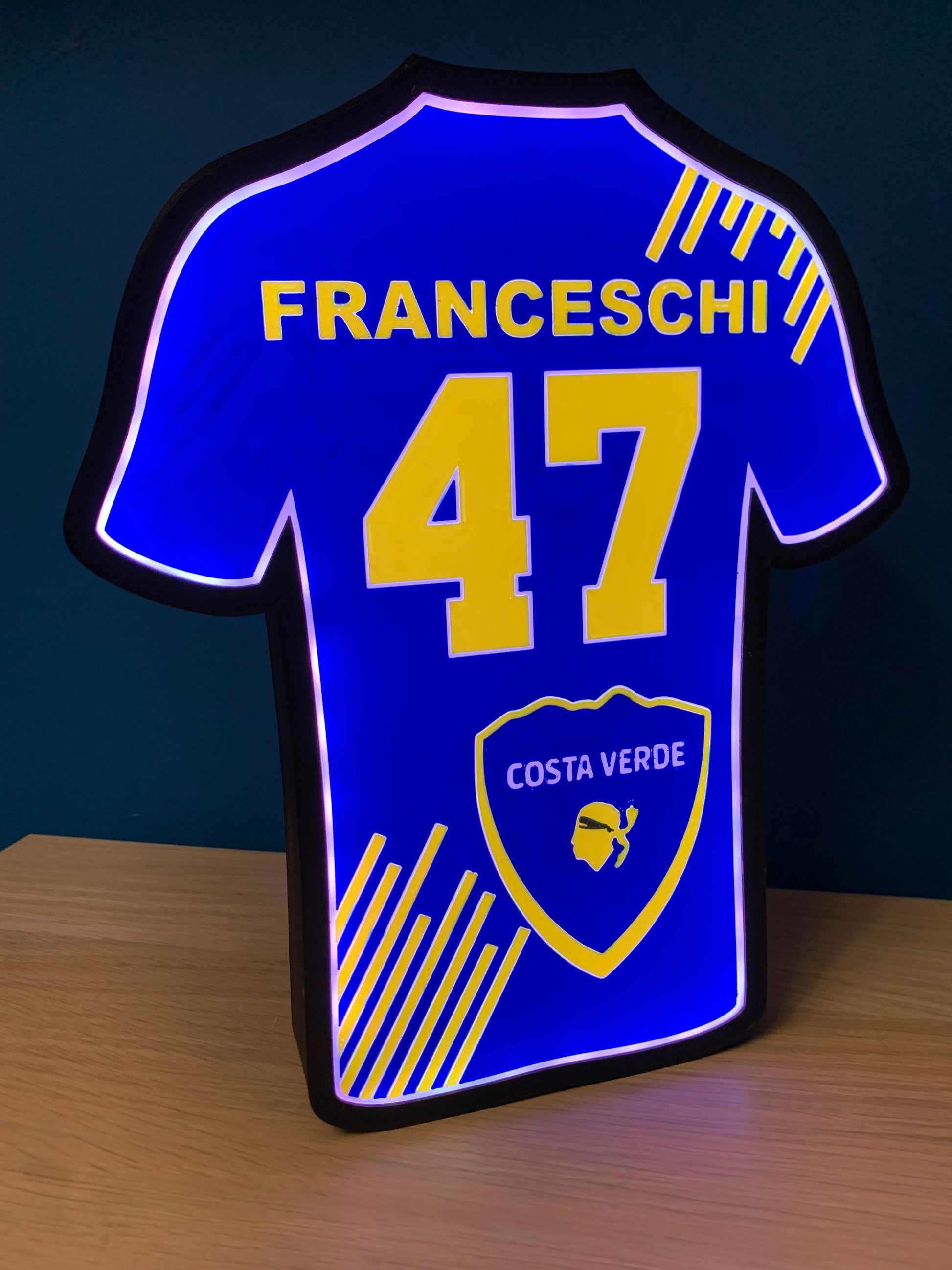 Lampe maillot club personnalisé