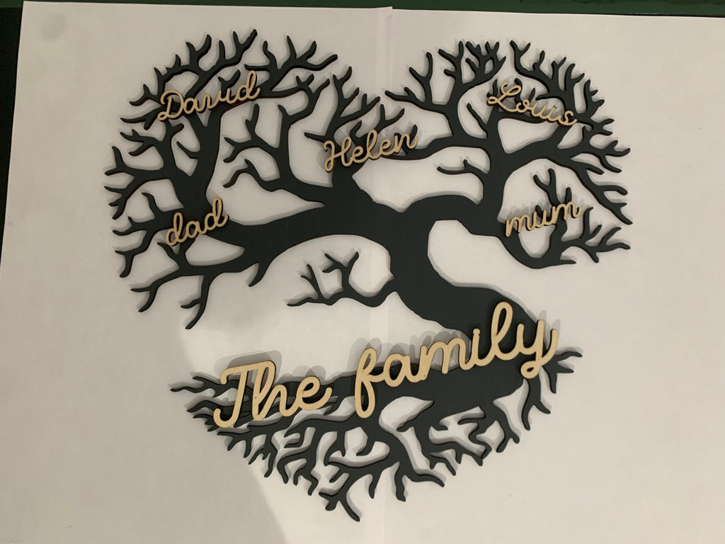 Arbre de vie de famille cœur