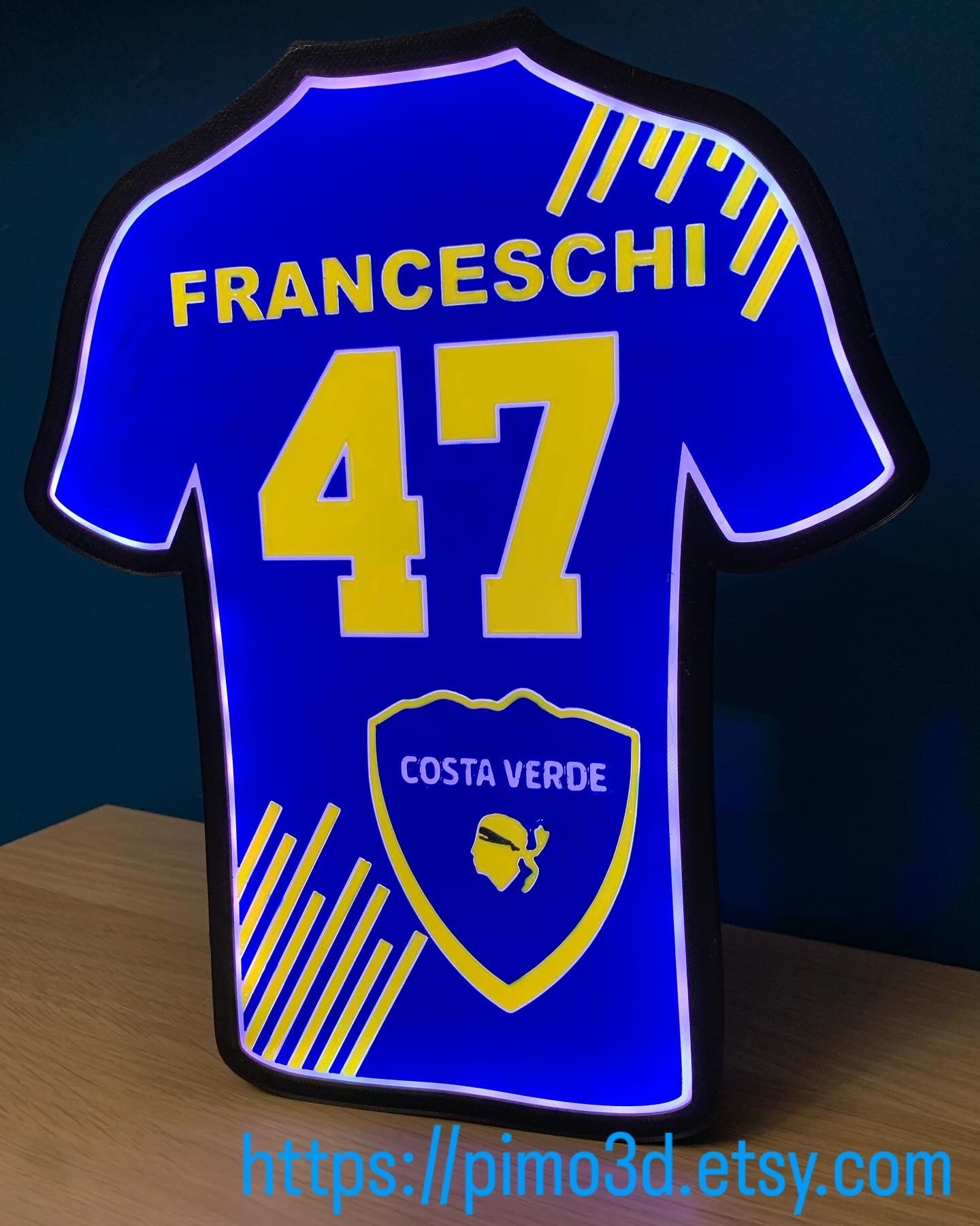 Lampe maillot club personnalisé