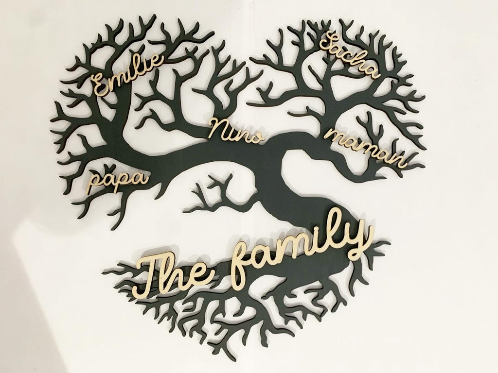 Arbre de vie de famille cœur