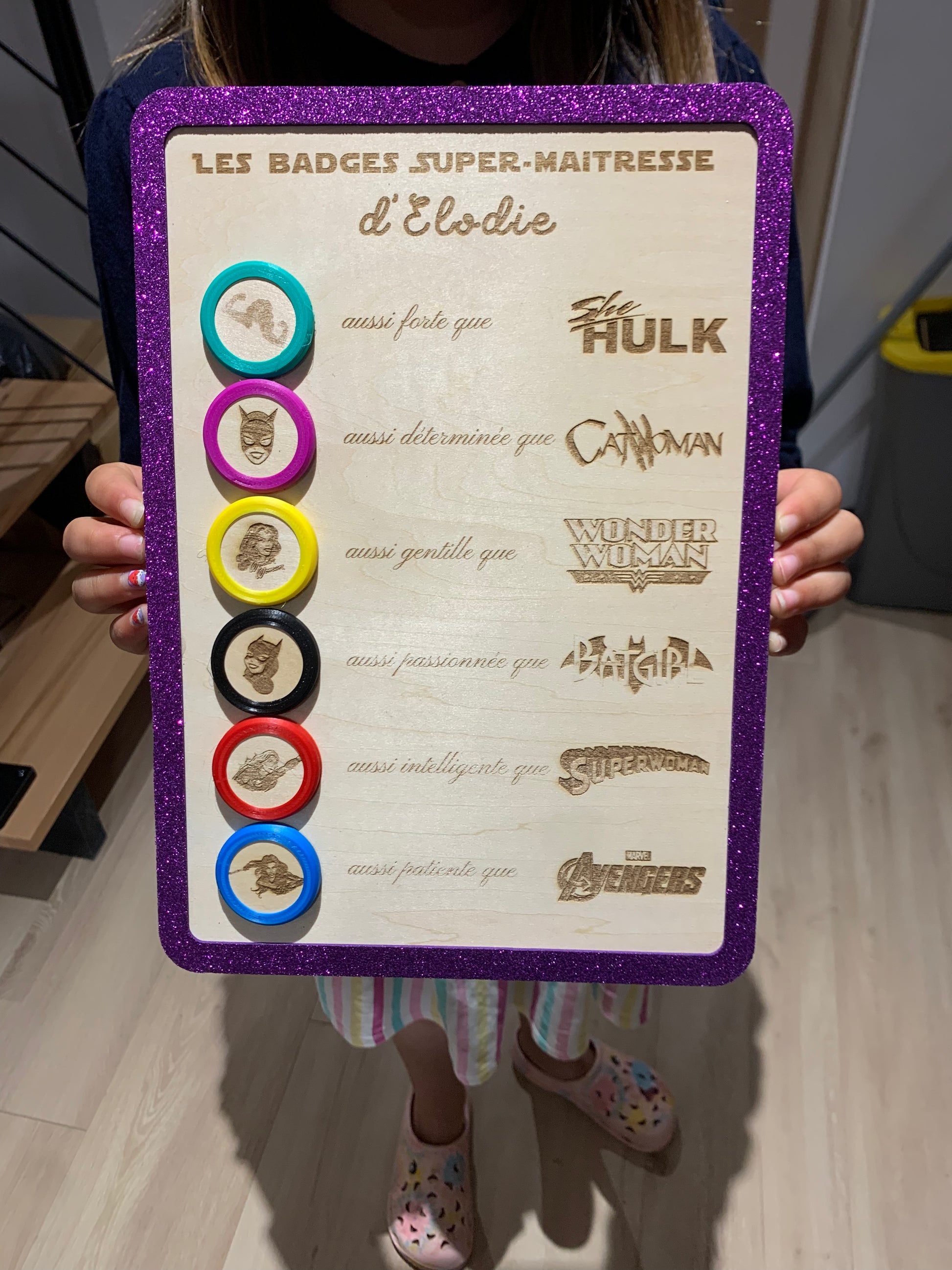 Cadeau maîtresse/maitre super pouvoirs