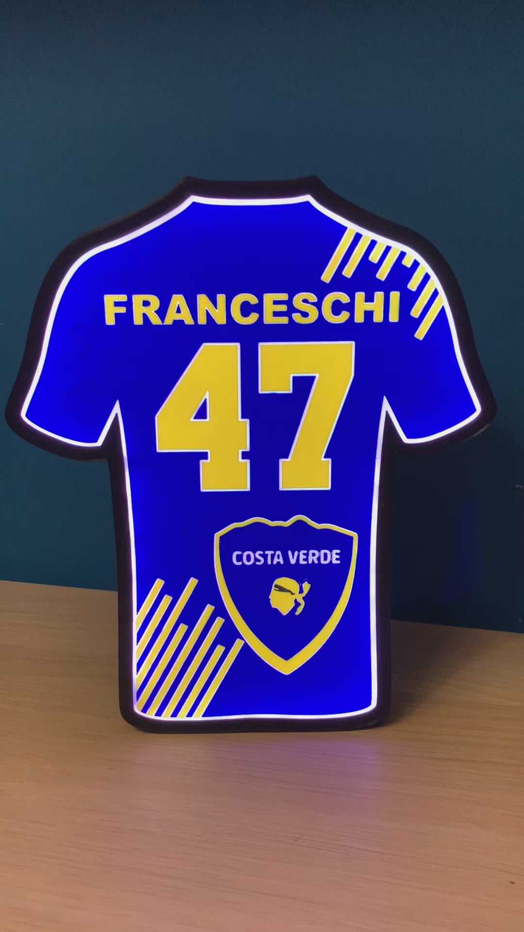 Lampe maillot club personnalisé